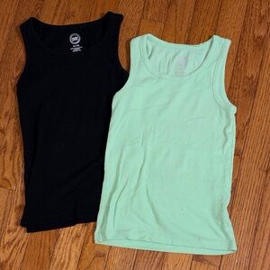Wonder Nation Black and Mint Kids Tank Tops
